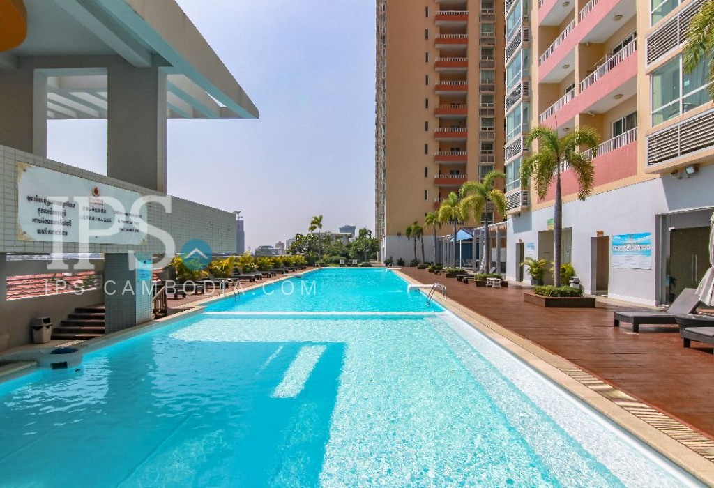 25th Floor, 2 Bedroom Condo for Rent in Rose CondoPhnom Penh